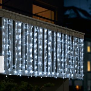 Cortinas de Luces LED 2x1m color Blanco Frío e Ilumina tu Espacio con Estilo