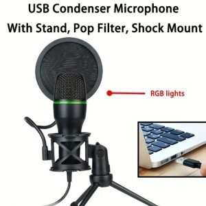 Micrófono USB Condensador: Grabación Profesional