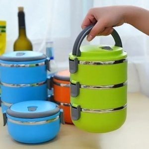 Tupper de acero inoxidable azul: Resistente, duradero